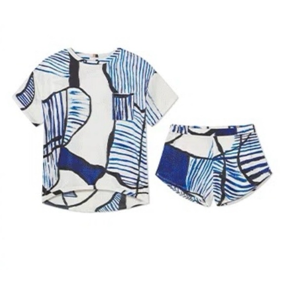 **ISO**Lunya x Isabel Yellin Limited Edition Washable Silk Pajama Ted Set XS/S - Picture 2 of 3